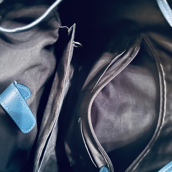 Coach Blue Leather Backpack with Vintage Design - Picture 2 of 6